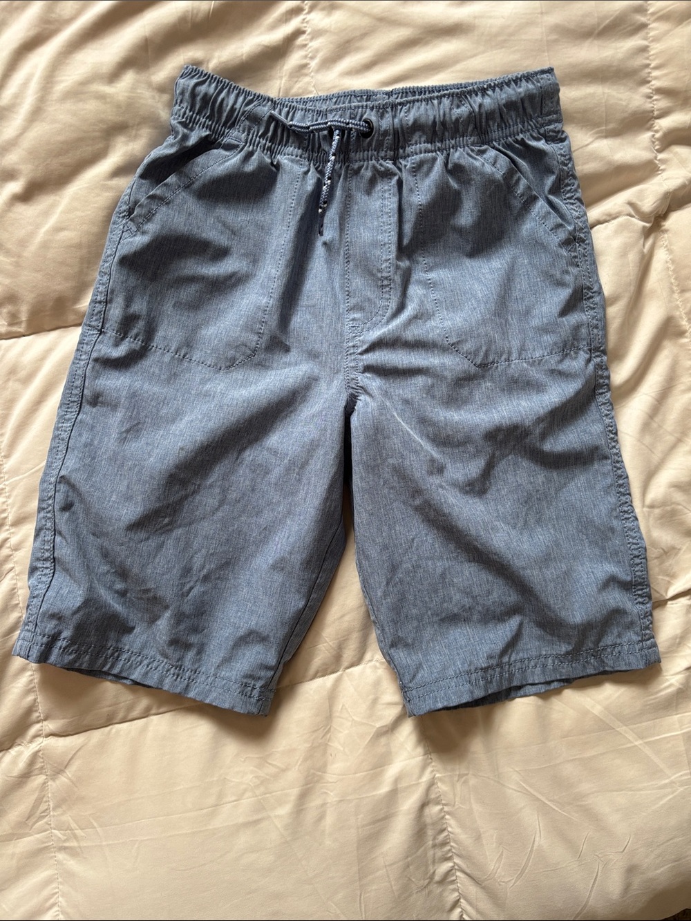 jumping beans Kids Light Blue Elastic Drawstring Waist Casual Shorts Size 8